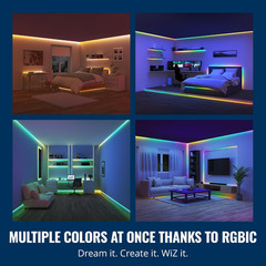 65.6 Ft LED Light Strip for Your Smart Home – Flowing Multicolor LED, Color-Chan