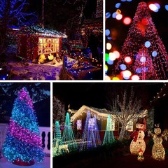 Bluetooth LED Fairy String Lights RGBIC Dreamcolor Party Christmas USB 2-40M
