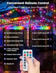 BRIGHTEVER 360FT 1100 LED CHRISTMAS LIGHTS WITH REMOTE, IP67 – MULTICOLOR
