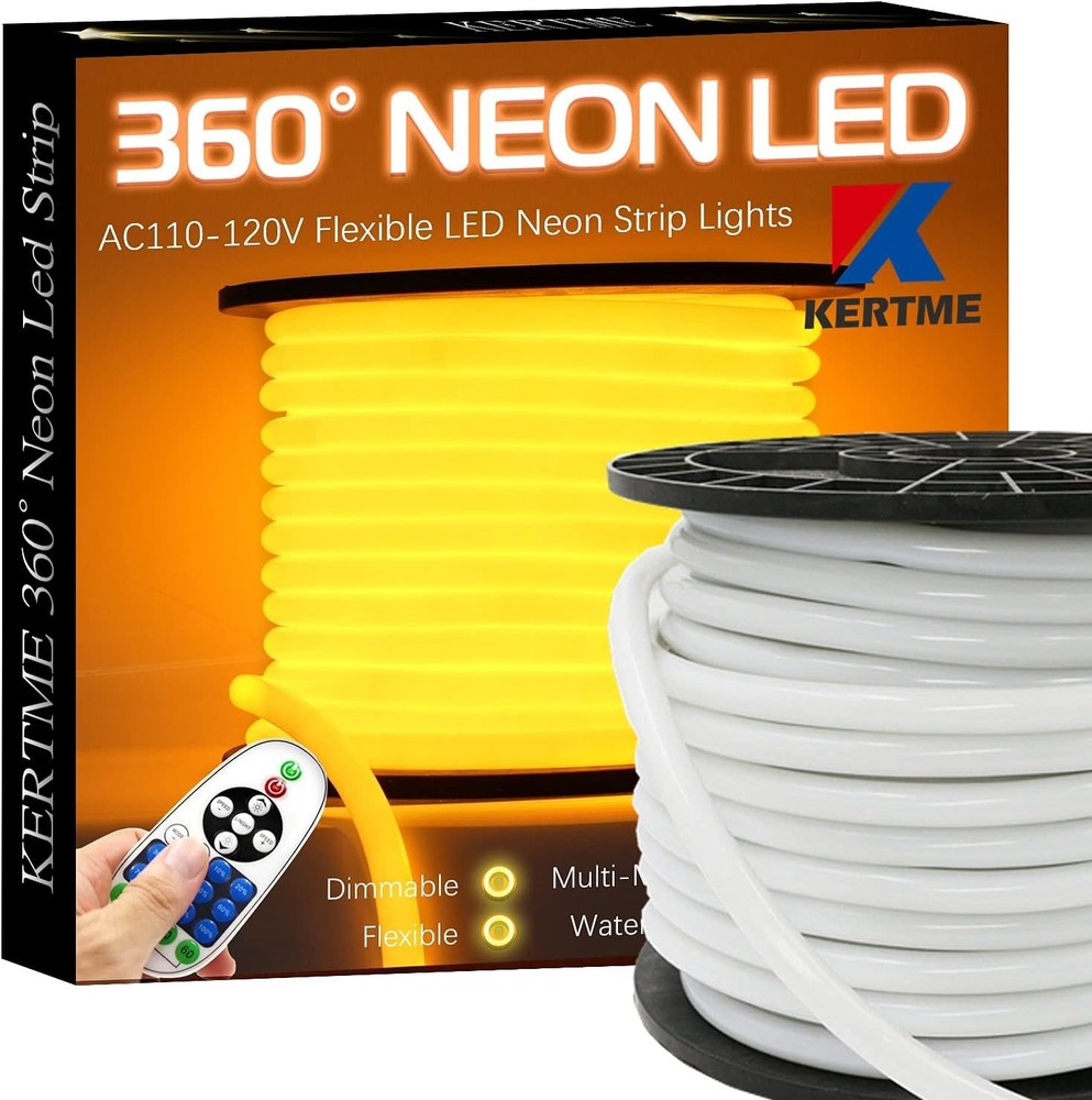 360 Neon Led AC 110 120V 360 Degree NEON LED Light Strip Flexible Waterproof