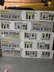 Excello String Light Poles 2 Pack 10 Foot