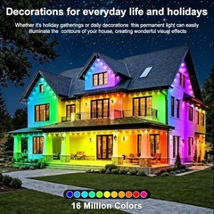 RCUICA Permanent Outdoor Lights Waterproof with Smart App Control 500FT