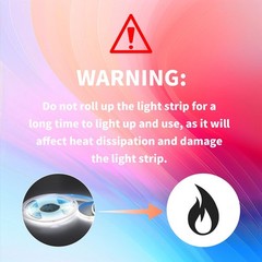 16.4FT/5M COB LED Strip Light, Cold White 6000K Cuttable LED Tape Lights, 8mm…