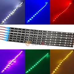 6~18PCS 12V 12″ 1FT 15SMD Flexible LED Strip Light Waterproof For Car Truck Boat