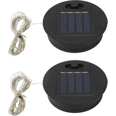 Solar Light Lantern Replacement Top 2 Pack 6cm/2.4inch Round Panel Lid with S…
