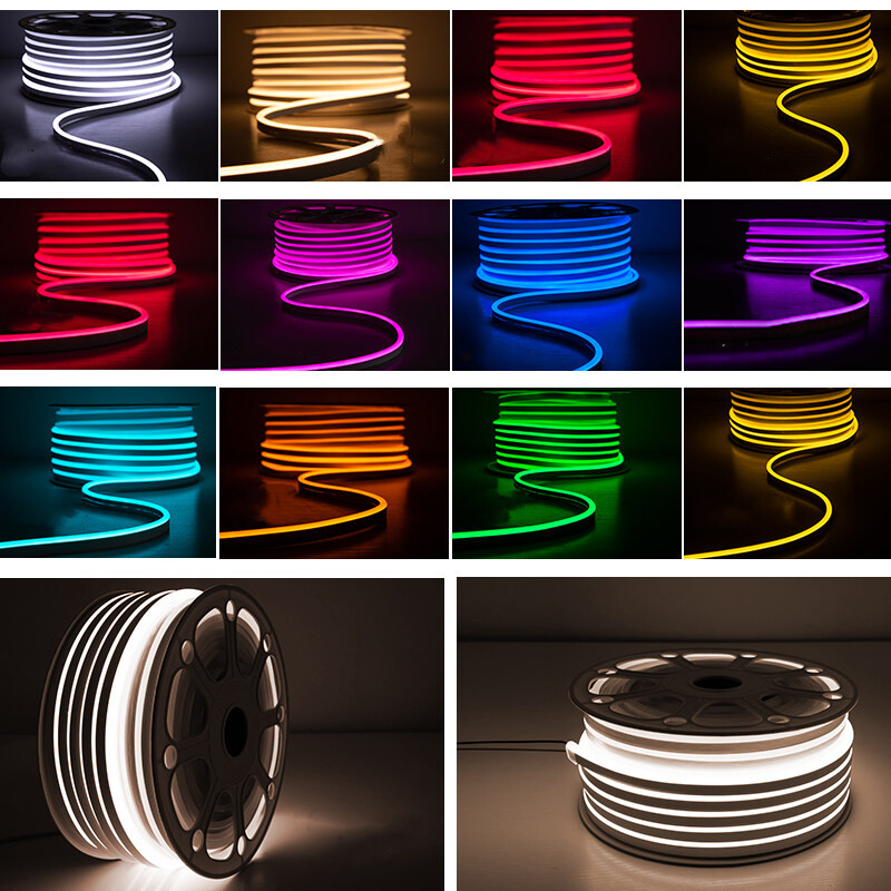 12V Thinkness 8mm Silicone LED Neon Light Strip Waterproof In/Outdoor Lighting
