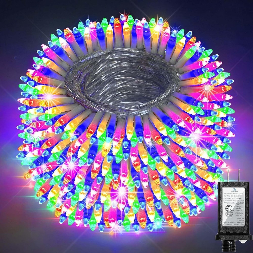 470FT 1500 LED Christmas String Lights Outdoor Waterproof Multicolor