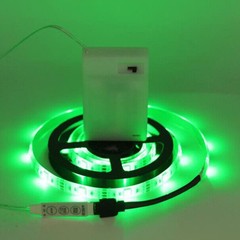 Battery Powered 5050 SMD RGB LED Strip Light Flexible Waterproof Remote Control