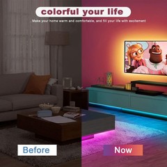 LED Strip Lights, 130ft Work with Alexa and Google LED Lights for Bedroom