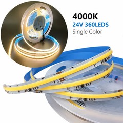 5M 24V COB CCT Running LED Strip Light Chasing Flexible Tape Light for Home Car