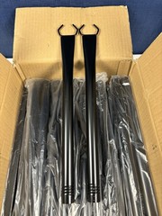 4 Pack String Light Poles for Outside, Thickened Metal Light Hangers – 7.5 Ft