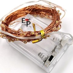 LED String Fairy Lights Copper Wire Battery Powered Waterproof 20 / 50 / 100 LED