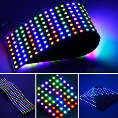 DC5V WS2812B 5050 RGB Flexible LED Panel Matrix Display Screen Addressable Light
