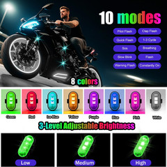Wireless LED Lights for Car, High-Brightness Wireless Rock Lights with 8 Colors