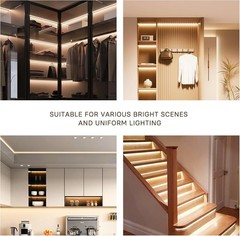 Super Bright Warm White COB LED Strip – Kitchen Illumination