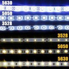 5M 300 LED Strip Lights 3528 5050 SMD RGB Ribbon Tape Roll Waterproof DC 12V