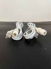 TWO. 2-Wire 1/2″ Rope Light 6′ Power Cords