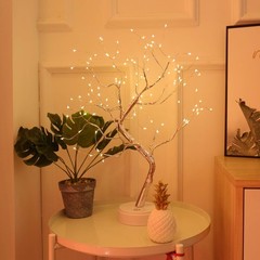 DIY LED Desk Bonsai Tree Light Table Decor 108 LED Home Bedroom Touch Switch