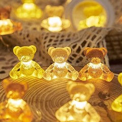 Teddy Bear String Lights Bear Fairy Decorative Lights Kids Battery Powered
