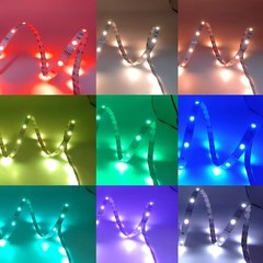 5V USB LED Strip Lights TV Back Light 5050 RGB Color Changing with 24Key Remote