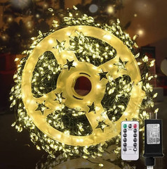 1pc LED Firecracker Fairy String Light Remote Control IP65 Xmas Decor – NEW