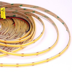 15m/49.2ft 24v Cob Led Strip Light Waterproof Ip65 Warm White 3000k Uniform Glow