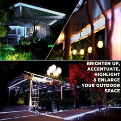 Cool White 8-Mode LED Outdoor Waterproof Rope Light 10′ 25′ 50′ 100′ 150′ 300’ft