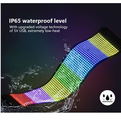 LED Matrix Pixel Panel USB 5V Flexible Addressable RGB Pattern Scrolling Display