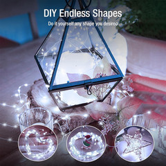 24/12X 20 LEDs 6.6ft Battery Operated Mini Copper Wire String Fairy Lights Decor