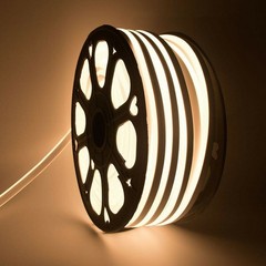Warm White 3000K Led Strip 110V Soft Rope Light 8mm Width IP68 Outdoor Neon LED