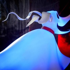 Zero Nightmare Before Christmas 4.5 FT LED Halloween Decoration Yard Decor