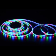 16FT Waterproof LED Strip Light 12V US Power Full Kit SMD 24 Key Remote RGB 3528