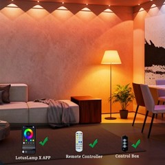 Smart Permanent Outdoor Lights 50 Ft 36 LEDs IC+RGB Eaves Lights for House Decor