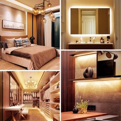 Warm White LED Strip Lights, 3000K Tunable Soft White Light Strip 16.4Ft, Bright