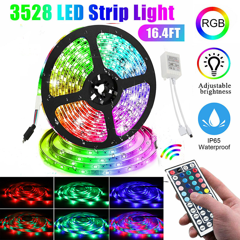 5m LED Flexible Strip Light RGB Fairy Lights Color Changing Room TV Party Bar