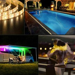 Solar LED Strip Light Flexible Lamp Outdoor Garden Home Patio 150/300 led