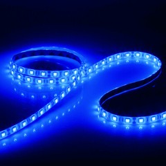 Waterproof 5M Blue LED Strip Light 300 LEDs Dimmable Flexible for Home & Outdoor