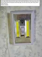 *10 Pieces* LED Lights -Ultra Bright-No Wiring-Batteries Included+wall screws