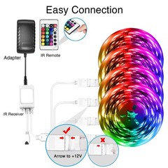 LED Strip Lights, Smart Light with App Remote Control, RGB LED Lights for room