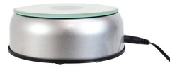 Ebros Rotating Colorful 7 LED Light Mirror Display Base for Crystal Acrylic Art