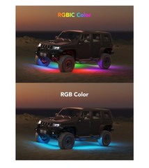 Car Underglow Lights, 8 pcs RGBIC Under Car Lights 16 Million Colors