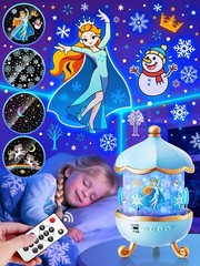 Frozen Toys, 15 Music+16 Films+315 Colors Night Light for Kids, 360°+Remote