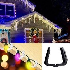 Set of 50 Multifunctional Christmas Light Clip For Roof And Gutter Decoration