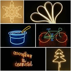 DELight 10FT Warm White Cuttable IP65 Neon Rope Lights LED Strip Light AC 110V