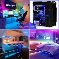 16ft 100ft LED Strip Light Music Sync Bluetooth 5050 RGB Room Light w/ Remote US