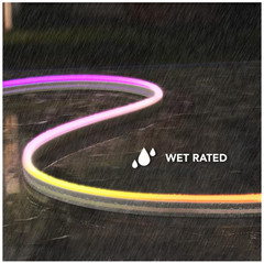 Hampton Bay Smart 1000 Lumen 16ft White RGB LED Neon Flex Rope Light 120V Plugin
