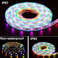 5050 WS2813 4Pin RGB Magic Color LED Strip Dual Signal Individual Addressable 5V