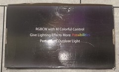 OPEN BOX! Permanent Outdoor Lights 101ft w/ 72 LED RGB String Lights Unbranded