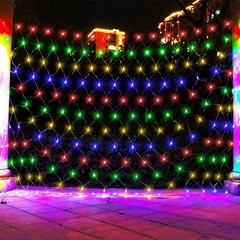 800 LED Fairy String Lights Home Net Curtain Mesh Christmas Party Wedding Decor