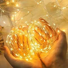 Battery Operated Copper Wire LED Fairy String Lights DIY Home Party Decorations